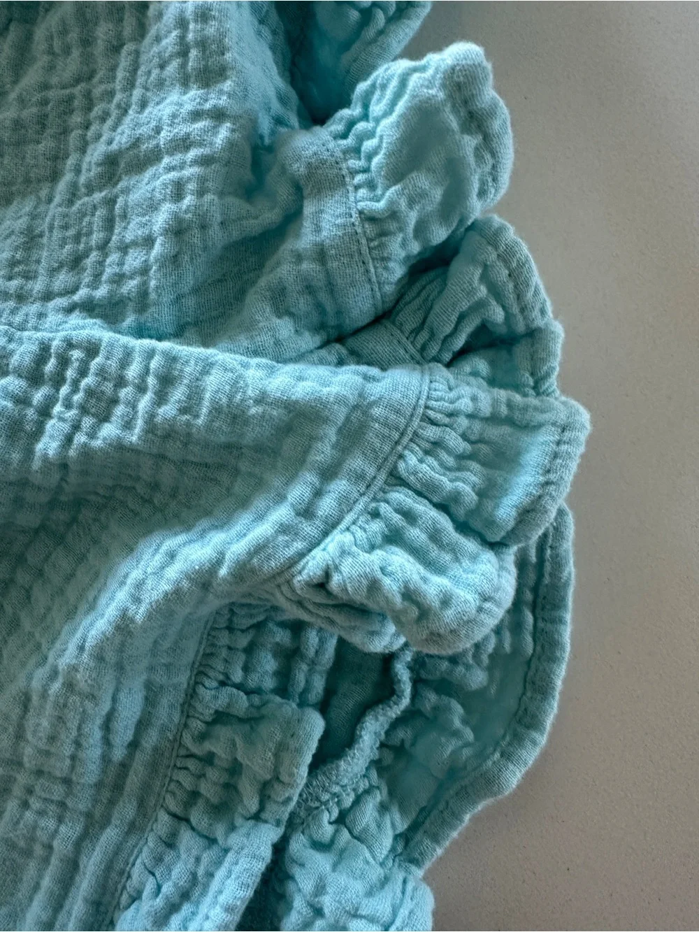 Old Navy Muslin Crochet Accent Gauze Outfit Set